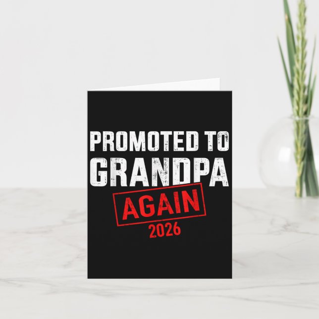 Befordrad till farfar igen 2026 kort (Framsida)