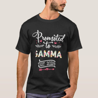 Befordrad till Gamma 2023 Cute Gravid-meddelande T Shirt