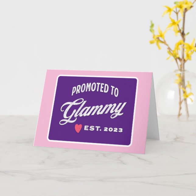 Befordrad till Glammy Est. 2023 för ny farmaceut Kort (Gul blomma)