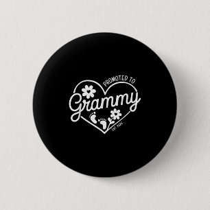 Befordrad till Grammy Est. 2026 Grandma, Nyfödd be Knapp
