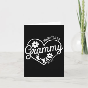 Befordrad till Grammy Est. 2026 Grandma, Nyfödd be Kort