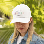 Befordrad till Grandma EST 2025 Keps<br><div class="desc">Fira ett nytt ögonblick i stil med denna charmerande truckerkeps "Främjad till Grandma EST 2025". Med mjuk pastelltext för neutralt på ren vit bakgrund blir den här designen en perfekt för en ny mormor, baby annonsering avslöjar eller Mors dag. Lättviktigt, andningsbart och justerbart, som kombinerar bekvämlighet med meningsfull känsla -...</div>
