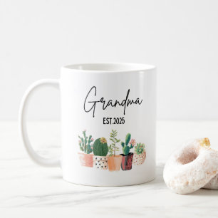 Befordrad till Grandma Est 2025 Plants Mimi Gigi G Kaffemugg