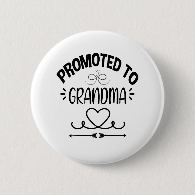 Befordrad till Grandma Gravid Reveal Knapp (Framsida)