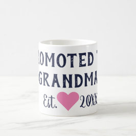 Befordrad till Grandma Navy & Bright Rosa Mugg