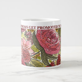 Befordrad till Grandma Rosa Flowers Jumbo Mugg