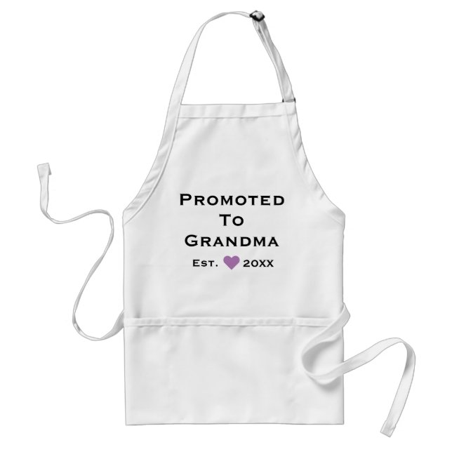 Befordrad till Grandma Vuxen Apron Förkläde (Framsidan)