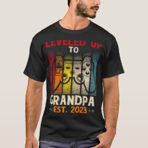 Befordrad till Grandpa 2023 upp till Gravid 2 T Shirt
