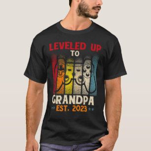 Befordrad till Grandpa 2023 upp till Gravid 2 T Shirt