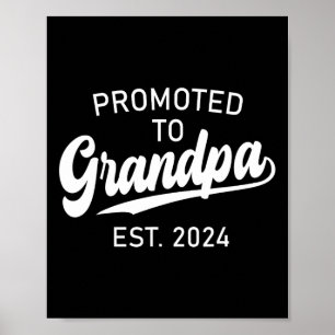Befordrad till Grandpa Est 2024 for New Grandpa Fa Poster