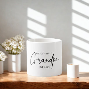 Befordrad till Grandpa EST 2025 Första gången Gr Espressomugg