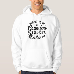 Befordrad till Grandpa EST. 2025 Hoodie