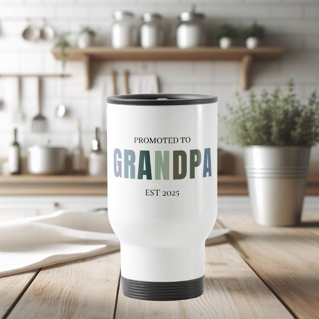 Befordrad till Grandpa EST 2025 | Ny morfar Resemugg (Skapare uppladdad)