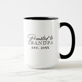 Befordrad till Grandpa Gift Mugg