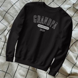 Befordrad till Grandpa Granddad Reveal Lång Ärmad Tröja