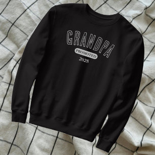 Befordrad till Grandpa Granddad Reveal Lång Ärmad Tröja