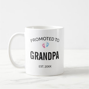 Befordrad till Grandpa Gravid-meddelande Kaffemugg