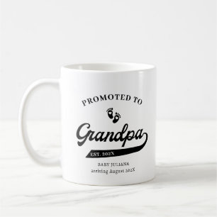 Befordrad till GrandPa Gravid-meddelande Mugg