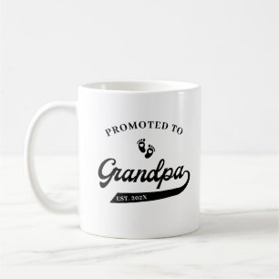 Befordrad till GrandPa Gravid-meddelande Mugg