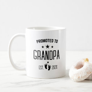 Befordrad till GrandPa Gravid-meddelande Mugg