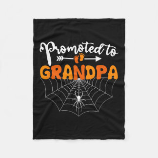 Befordrad till Grandpa Halloween Gravid Announceme Fleecefilt