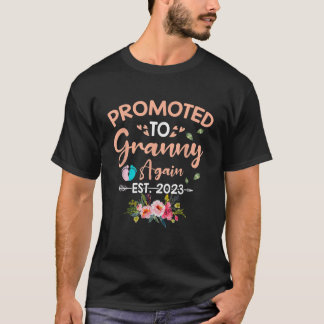 Befordrad till Granny igen, äst 2023 Gravid Announ T Shirt