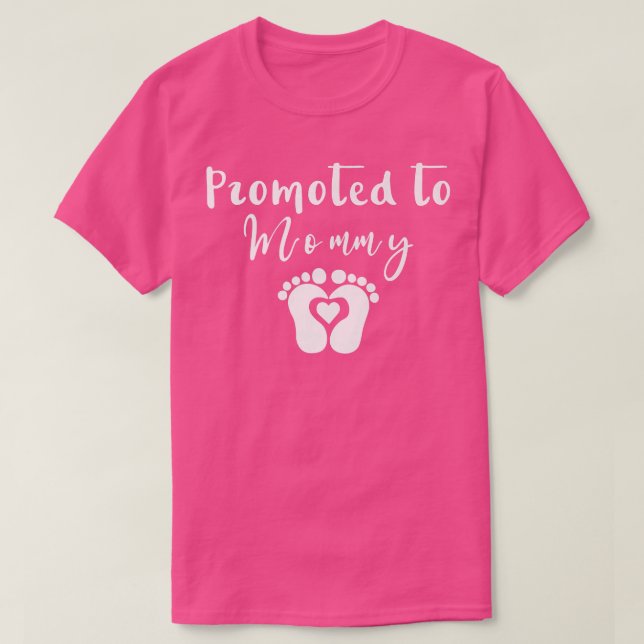 Befordrad till mamma 2022 Gravid Meddelande 666 T Shirt (Design framsida)
