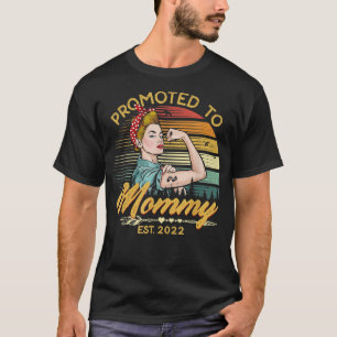 Befordrad till Mamma Est 2022 Women Vintage First T Shirt