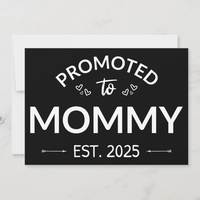 Befordrad till Mamma Est. 2025 II Meddelande (Framsida)