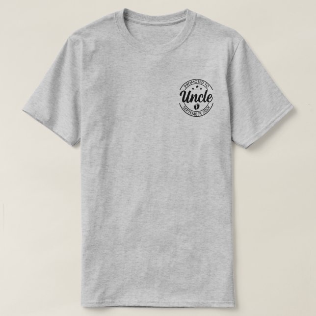 Befordrad till meddelande om Gravid av farbror Anp T Shirt (Design framsida)