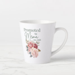 Befordrad till Mema Mugg - Blommigt Grandmor Gift