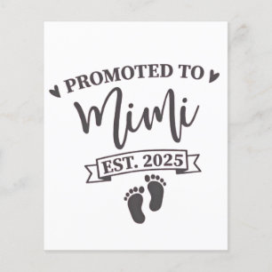 Befordrad till Mimi Est. 2025 mormor Flygblad