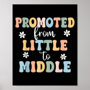 Befordrad till Mitten brodersyster Småbarn Baby An Poster