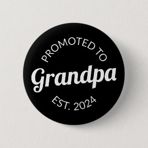 Befordrad till morfar Est. 2024 Knapp