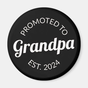 Befordrad till morfar Est. 2024 Magnet