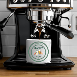 Befordrad till morfar Est. 2025 Espressomugg