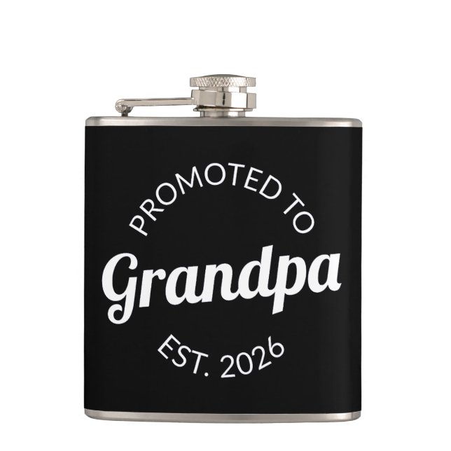 Befordrad till morfar Est. 2026 Fickplunta (Framsidan)
