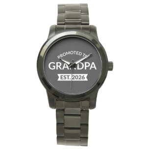 Befordrad till morfar Est. 2026 II Armbandsur