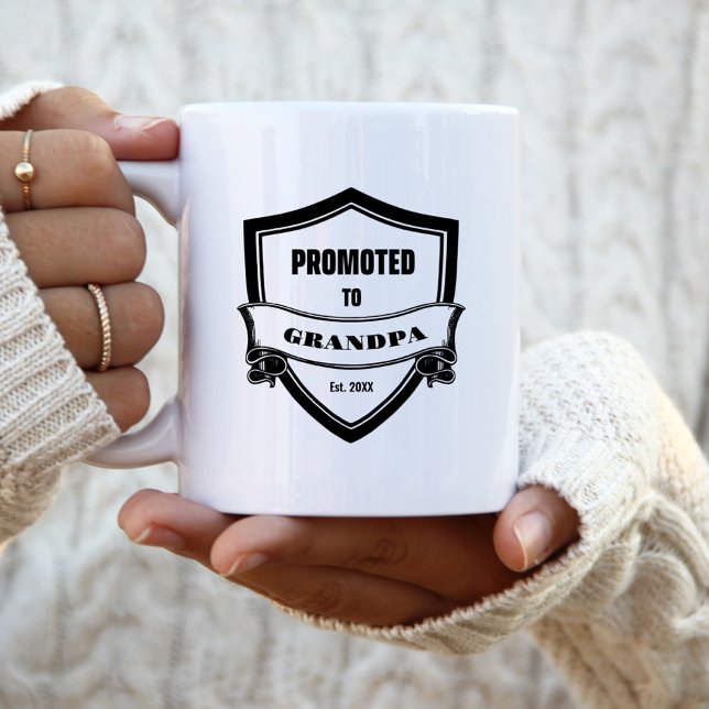 Befordrad till morfar kaffemugg (Skapare uppladdad)