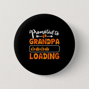 Befordrad till morfar Loading Pumpkin Halloween Gr Knapp
