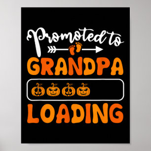 Befordrad till morfar Loading Pumpkin Halloween Gr Poster