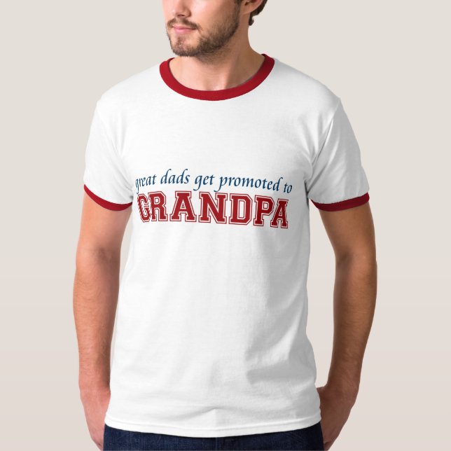Befordrad till morfar t-shirt (Framsida)