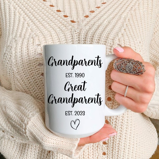 Befordrad till morföräldrar | Meddelande om Gravid Mugg (Promoted To Grandparents | Pregnancy Announcement Mug)