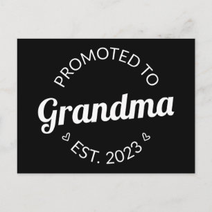 Befordrad till mormor Est. 2023 Vykort