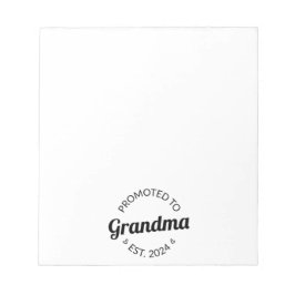 Befordrad till mormor Est. 2024 Anteckningsblock