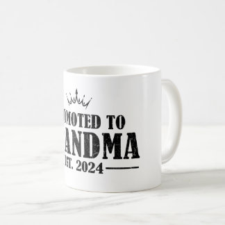 Befordrad till mormor est. 2024 Gift New Grandma Kaffemugg