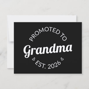 Befordrad till mormor Est. 2026 Vykort