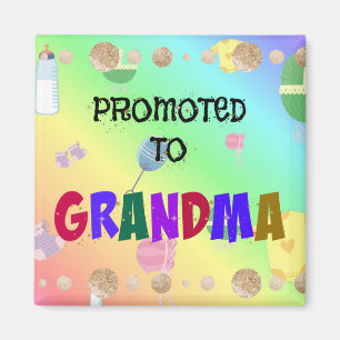 Befordrad till mormor magnet