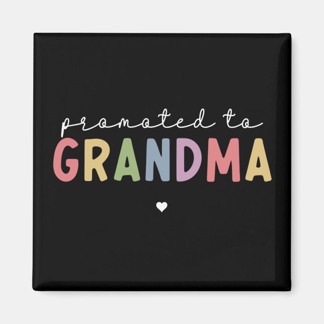 Befordrad till mormor Ny mormor som gåvor Magnet (Framsidan)