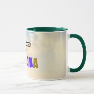 Befordrad till mormor, Pastellmolnsdesign Mugg
